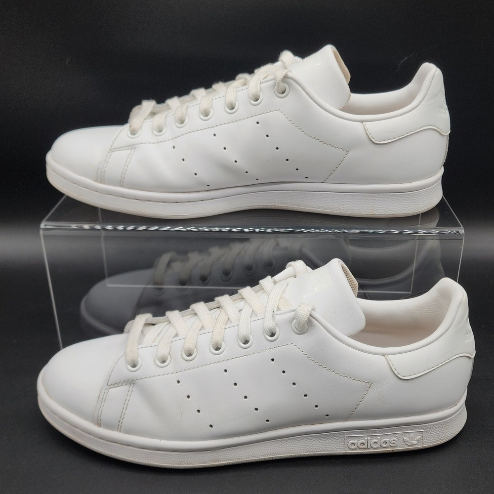 Adidas Size 10 White Stan Smith S75104 Leather Sneakers Classic Retro Streetwear